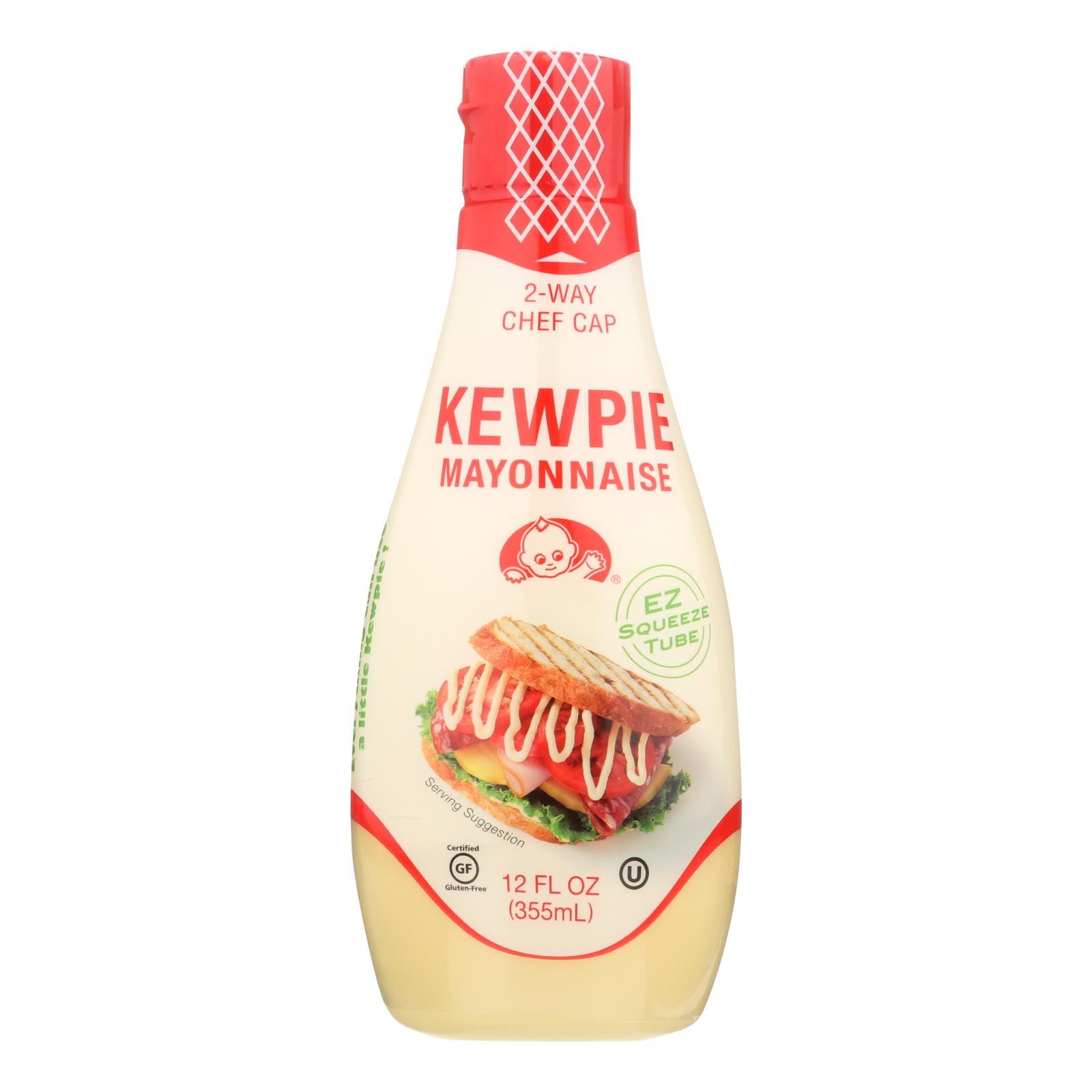 Kewpie Squeeze Tube Mayonnaise , Case Of 6, 12 Oz