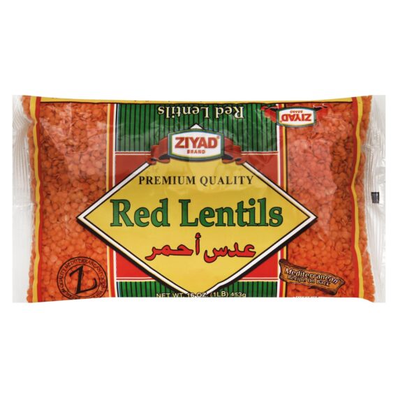 Ziyad, Beans Red Lentil, Case Of 6, 16 Oz