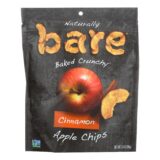 Bare Fruit Apple Chips, Cinnamon, Case Of 12, 3.4 Oz