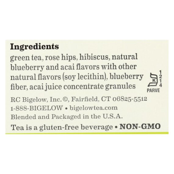 Bigelow Tea Green Tea With Blueberry, Case Of 6, 20 Bag - Image 2