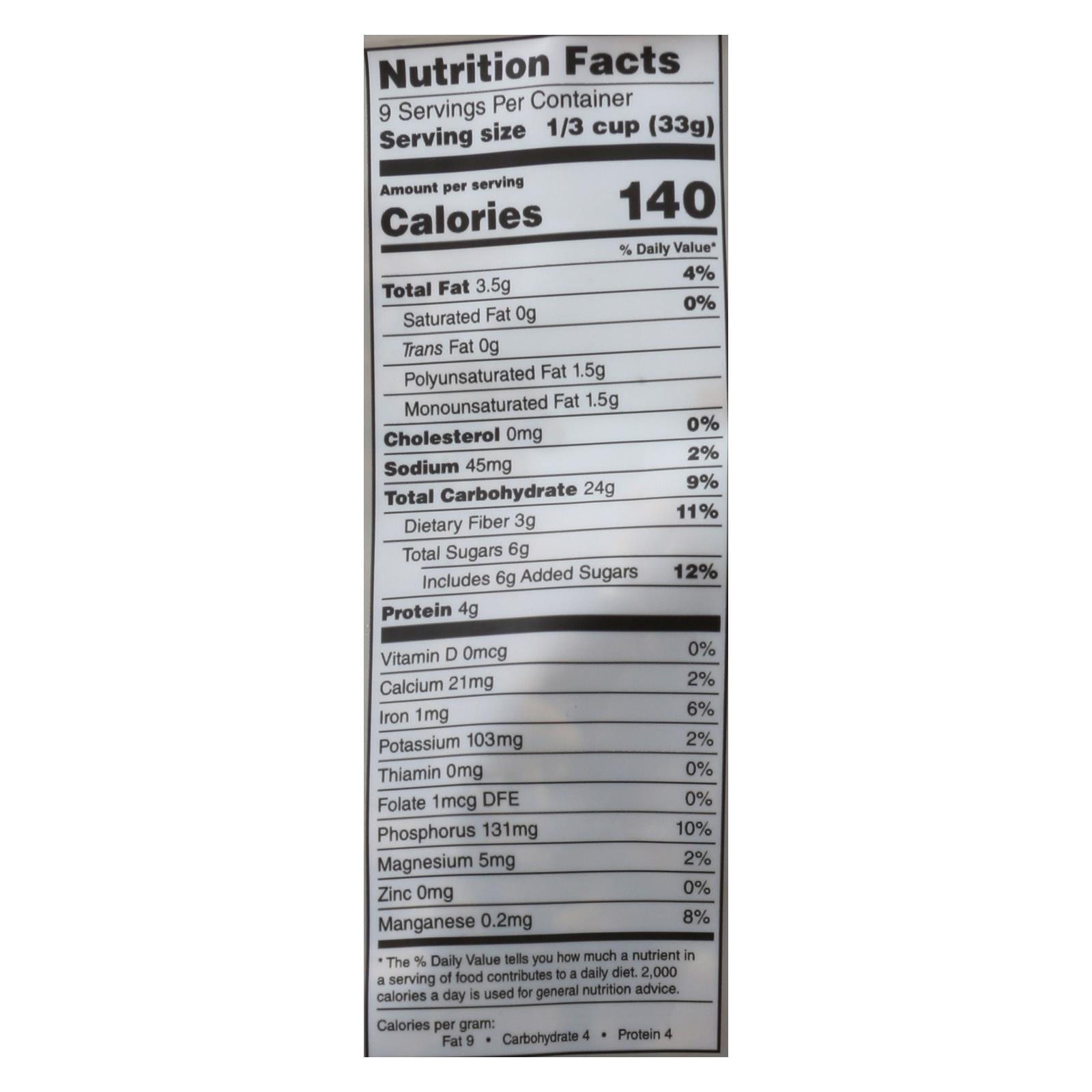 One Degree Organic Foods Cinnamon Flax Granola, Sprouted Oat, Case Of 6, 11 Oz. - Image 3