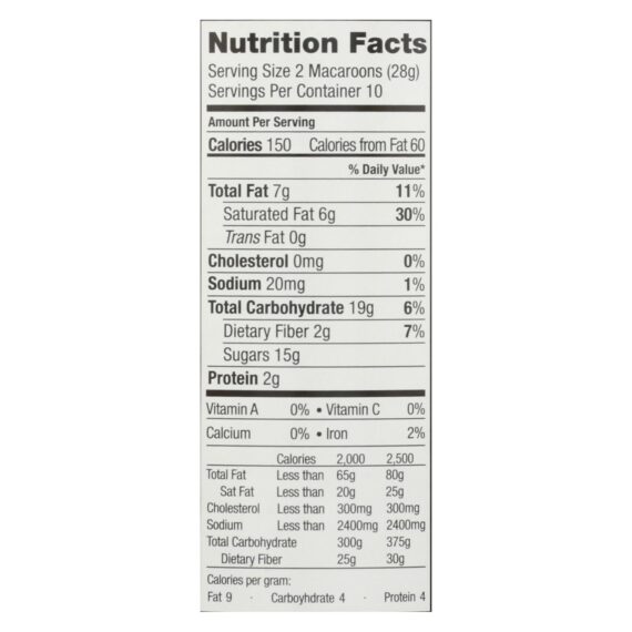 Absolutely Gluten Free Macaroons, Coconut, Classic, Case Of 6, 10 Oz - Image 3