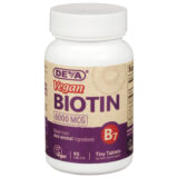 Deva Vegan Vitamins, Vegan Biotin 6000 Mcg, 90 Tablets