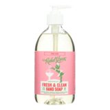 Rebel Green, Fresh And Clean Liquid Hand Soap, Pink Lilac, Case Of 4, 16.9 Fl Oz.