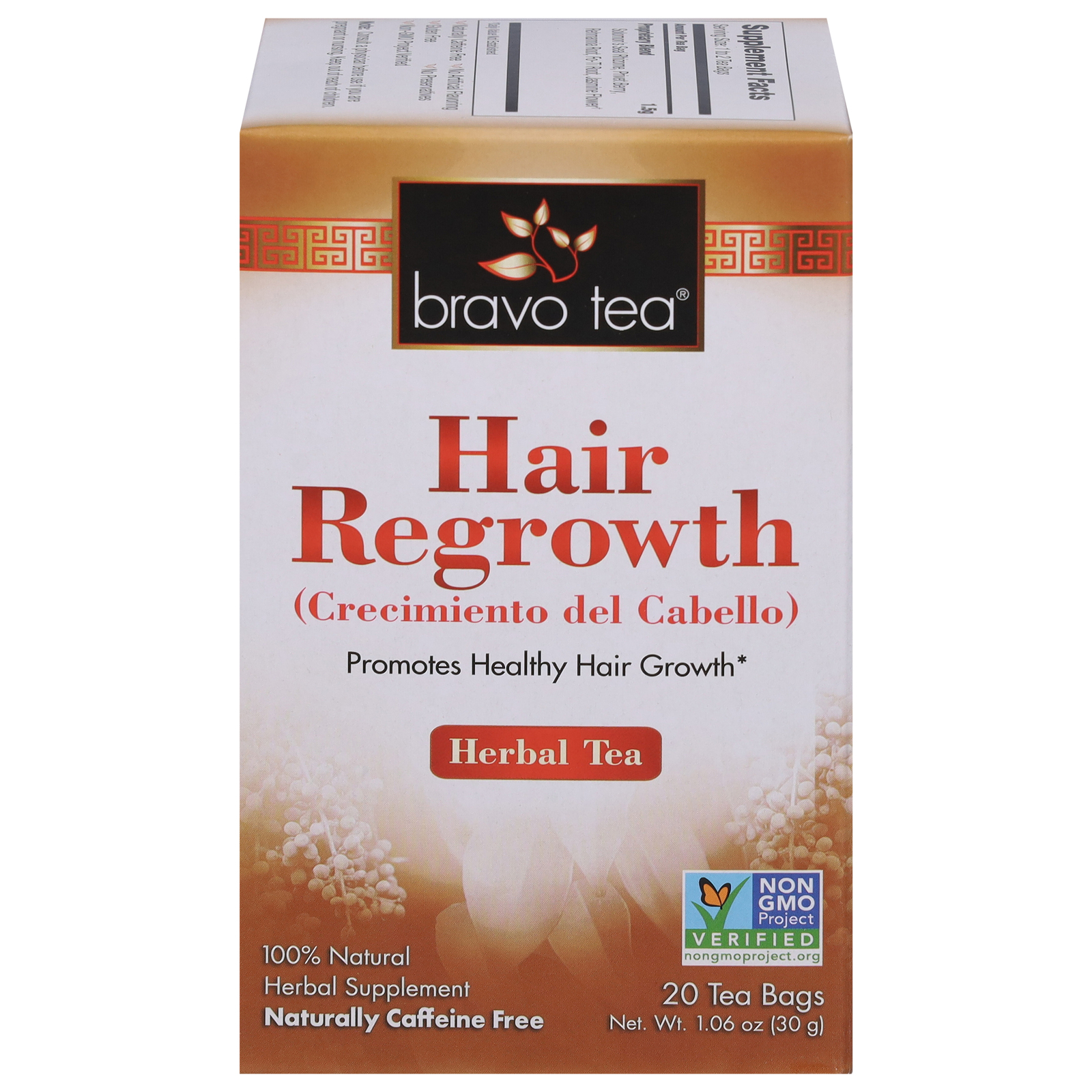 Bravo Teas And Herbs, Tea, Hair Regrowth, 20 Bag