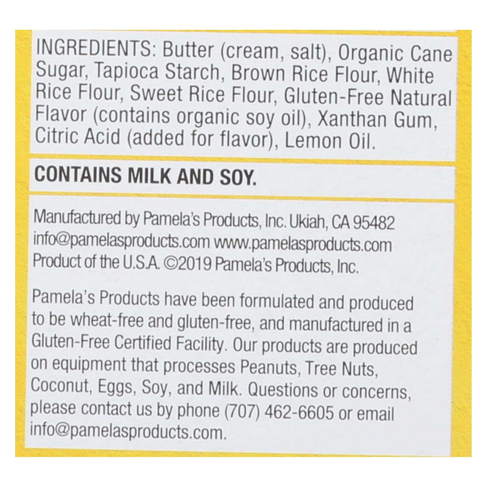 Pamela's Products, Cookies, Lemon Shortbread, Gluten-free, Case Of 6, 6.25 Oz. - Image 2