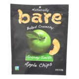 Bare Fruit Apple Chips, Granny Smith, Case Of 12, 3.4 Oz