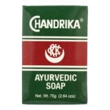 Chandrika Soap Ayurvedic Herbal And Vegetable Oil Soap, 2.64 Oz, Case Of 10