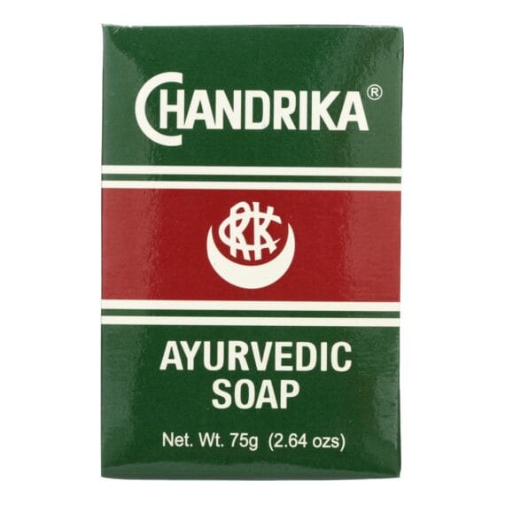 Chandrika Soap Ayurvedic Herbal And Vegetable Oil Soap, 2.64 Oz, Case Of 10