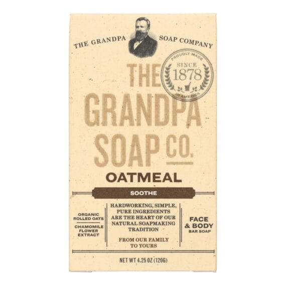 Grandpa Soap Bar Soap, Oatmeal, 4.25 Oz