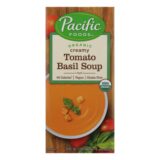 Pacific Natural Foods Tomato Basil Soup, Creamy, Case Of 12, 32 Fl Oz.