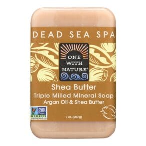 One With Nature Dead Sea Mineral Shea Butter Soap, 7 Oz