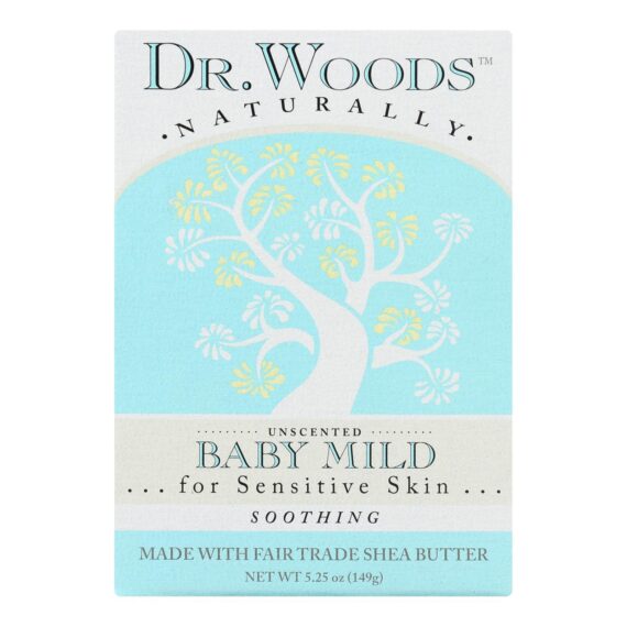 Dr. Woods Bar Soap Baby Mild Unscented, 5.25 Oz
