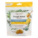 Quantum Research Organic Cough Relief Lozenges, Meyer Lemon & Honey, 18 Count