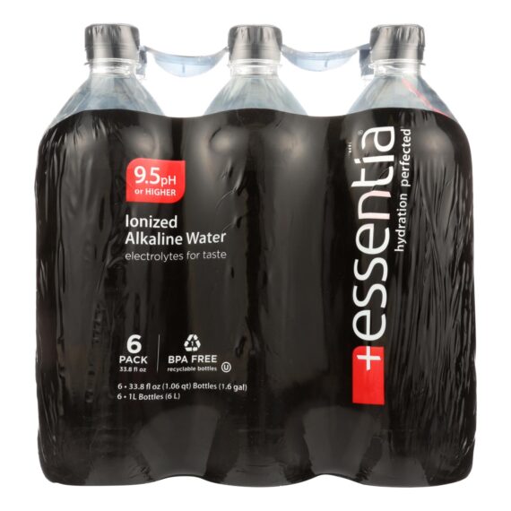 Essentia Hydration Perfected Drinking Water, 9.5 Ph., Case Of 12, 1 Liter