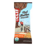Clif Bar Organic Nut Butter Filled Energy Bar, Peanut Butter, Case Of 12, 1.76 Oz.