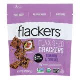 Doctor In The Kitchen, Organic Flax Seed Crackers, Cinnamon And Currants, Case Of 6, 5 Oz.