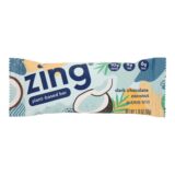 Zing Bars, Nutrition Bar, Dark Chocolate Coconut, 1.76 Oz Bars, Case Of 12