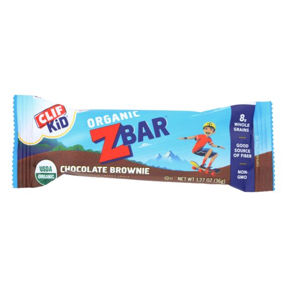 Clif Bar Zbar, Organic Chocolate Brownie, Case Of 18, 1.27 Oz