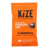 Kize Concepts, Energy Bar Raw Peanut Butter Chocolate Chip, Case Of 10-1.5oz