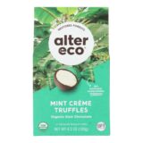 Alter Eco Americas Dark Chocolate Truffles, Mint Creme, Case Of 8, 4.2 Oz.