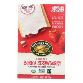 Nature's Path Organic Frosted Toaster Pastries, Berry Strawberry, Case Of 12, 11 Oz.