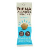 Biena Chickpea Snacks, Sea Salt, Case Of 10, 1.2 Oz.