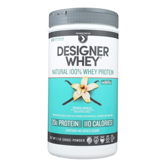 Designer Whey, Protein Powder, French Vanilla, 2 Lbs