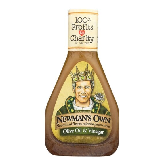 Newman's Own Red Wine Dressing, Vinegar And Olive Oil, Case Of 6, 16 Fl Oz.