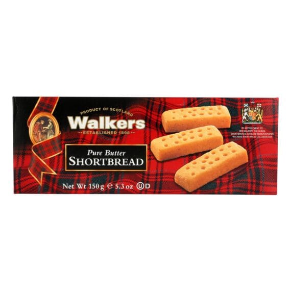 Walkers Shortbread, Pure Butter Fingers, Case Of 12, 5.3 Oz.