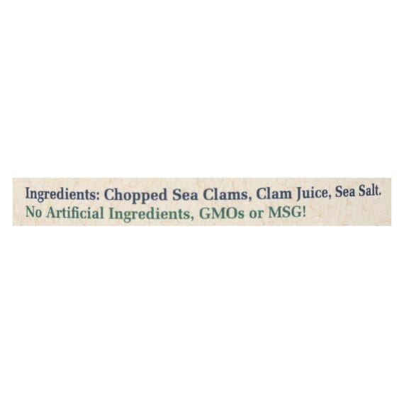 Bar Harbor, Chopped Clams, Case Of 12, 6.5 Oz. - Image 3