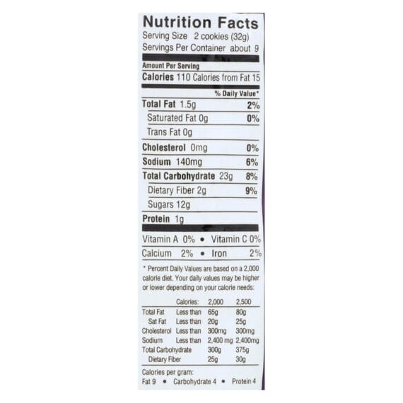 Newman's Own Organics Fig Newman's Wheat Free, Dairy Free, Case Of 6, 10 Oz. - Image 3