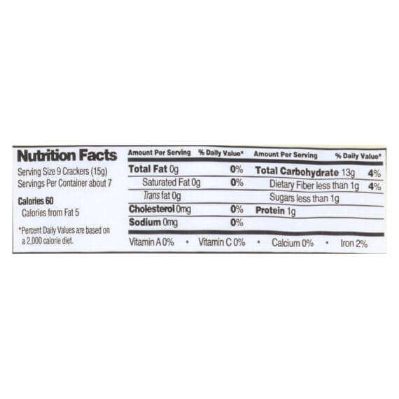 Edward And Sons Brown Rice Snaps, Unsalted Plain, Case Of 12, 3.5 Oz. - Image 2