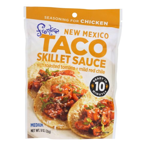 Frontera Foods New Mexico Taco Skillet Sauce, New Mexico, Case Of 6, 8 Oz.