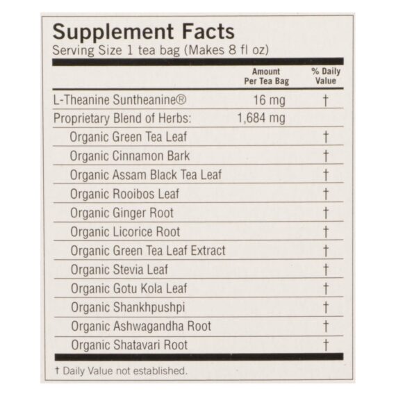 Yogi Perfect Energy Herbal Tea Vanilla Spice, 16 Tea Bags, Case Of 6 - Image 3