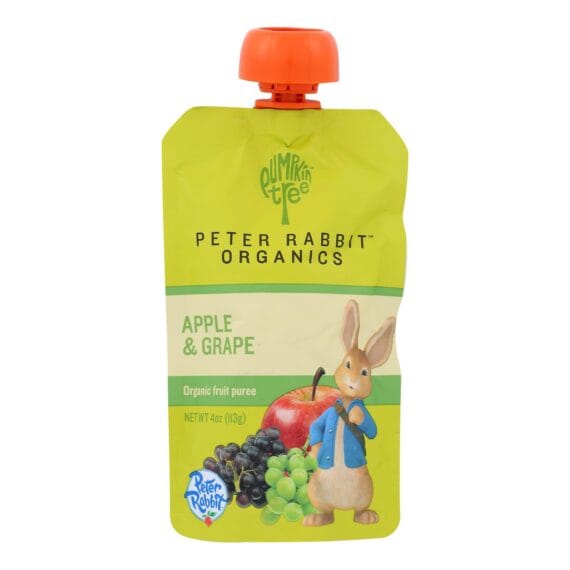 Peter Rabbit Organics Fruit Snacks, Apple And Grape, Case Of 10, 4 Oz.