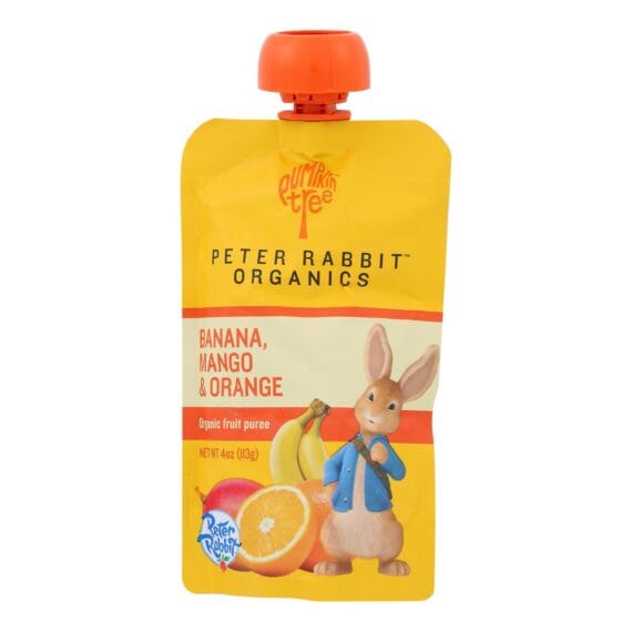 Peter Rabbit Organics Fruit Snacks, Mango Banana And Orange, Case Of 10, 4 Oz.