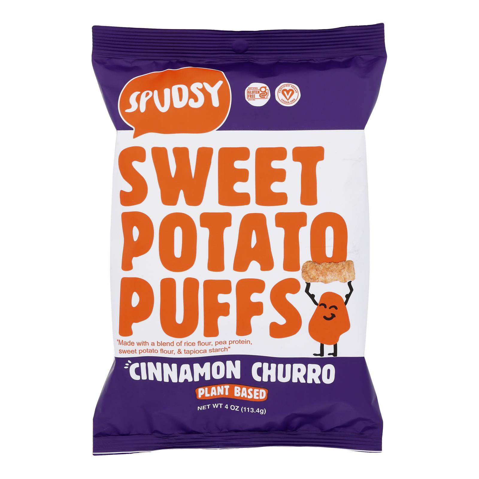 Spudsy, Sw Pot Puff Crunch Cinnamo, Case Of 12, 4 Oz