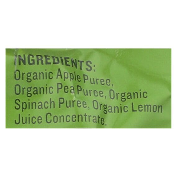 Peter Rabbit Organics Veggie Snacks, Pea Spinach And Apple, Case Of 10, 4.4 Oz. - Image 3