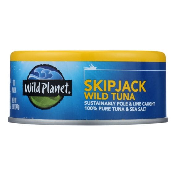Wild Planet Wild Skipjack Light Tuna, Case Of 12, 5 Oz.