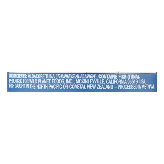 Wild Planet Wild Albacore Tuna, No Salt Added, Case Of 12, 5 Oz. - Image 3