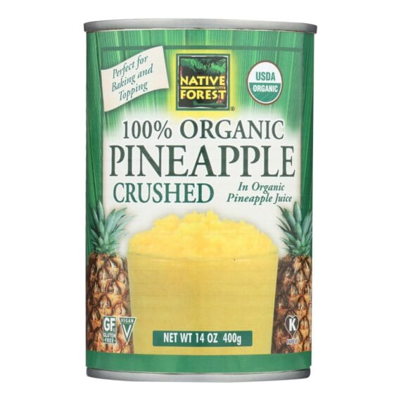 Native Forest Organic Pineapple, Crushed, Case Of 6, 14 Oz.