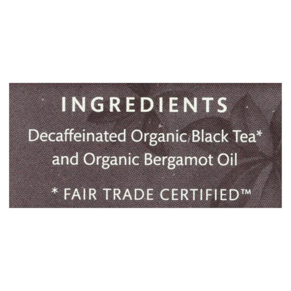Choice Organic Teas Decaffeinated Earl Grey Tea, 16 Tea Bags, Case Of 6 - Image 2