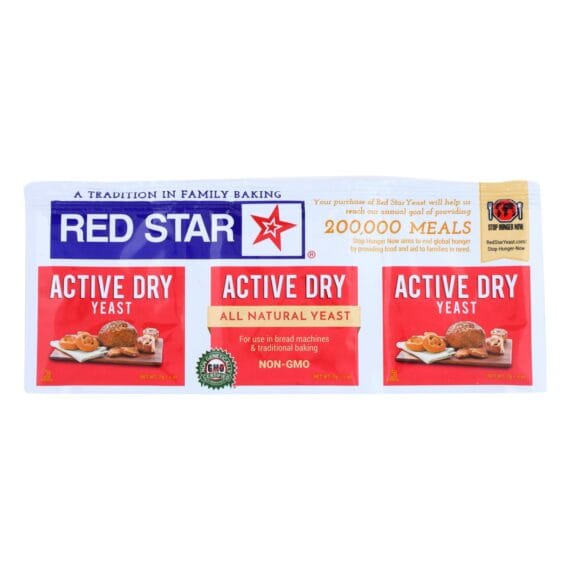 Red Star Nutritional Yeast, Active Dry, .75 Oz, Case Of 18