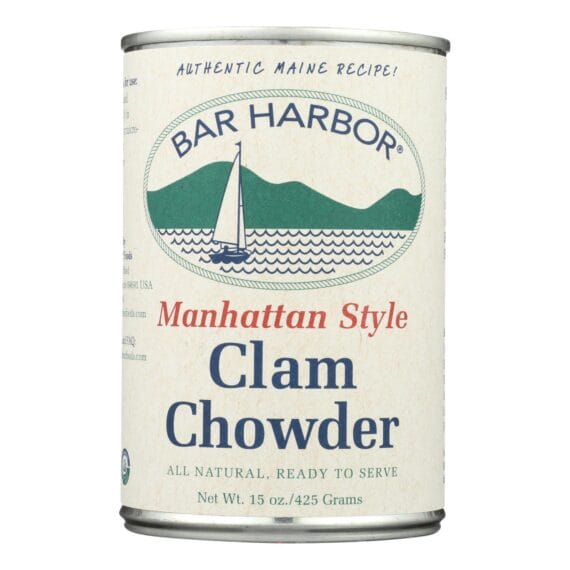 Bar Harbor, Manhattan Clam Chowder Soup, Case Of 6, 15 Oz.