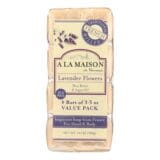 A La Maison, Bar Soap, Lavender Flowers, Value 4 Pack