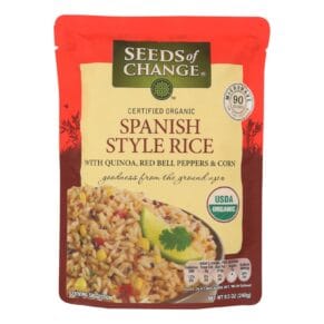 Seeds Of Change Organic Microwavable Spanish Style Rice With Quinoa, Case Of 12, 8.5 Oz.