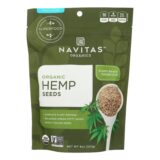 Navitas Naturals Hemp Seeds, Organic, Shelled, 8 Oz, Case Of 12