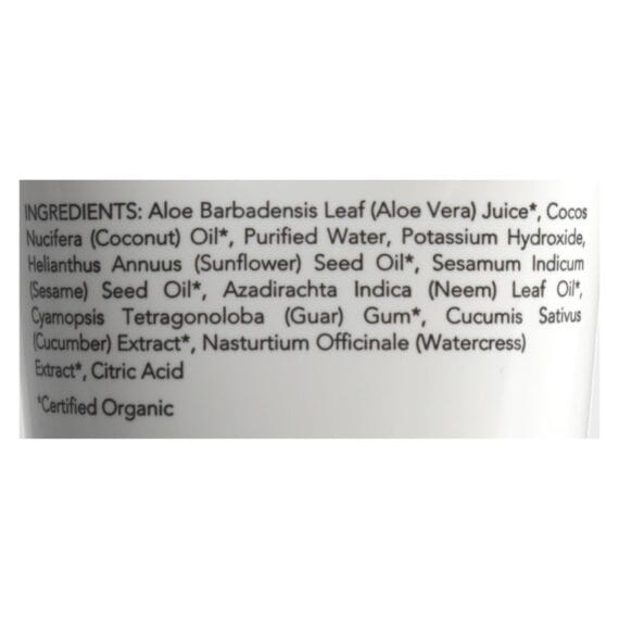 Nourish Organic Face Cleanser, Moisturizing Cream Cucumber And Watercress, 6 Oz - Image 2
