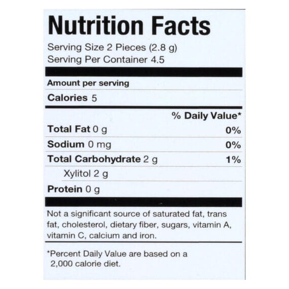 Pur Gum, Spearmint, Aspartame Free, 9 Pieces, 12.6 G, Case Of 12 - Image 2